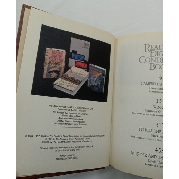 1989 Reader's Digest Condensed 1st Ed HC Leather Gilt Vtg NM Classic - Picture 12 of 13